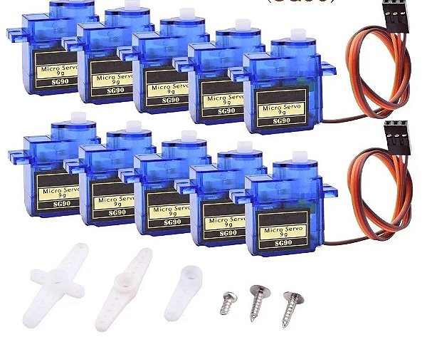 Servo Micro 9g P/ Robotica & Modelismos Rc Sg 90 Tower 10un