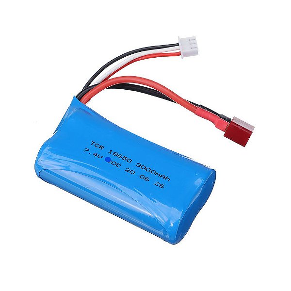 Bateria de Li-tion 7.4volts  x 3000mAh  25c Plug T60