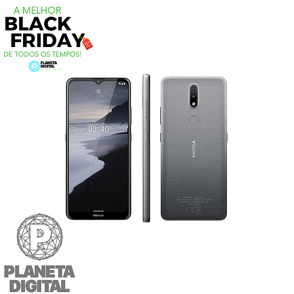 Smartphone Nokia 2.4 TA-1274 Tela 6.5" 64GB RAM 3GB Câmera 13MP + Frontal 5MP - NOKIA