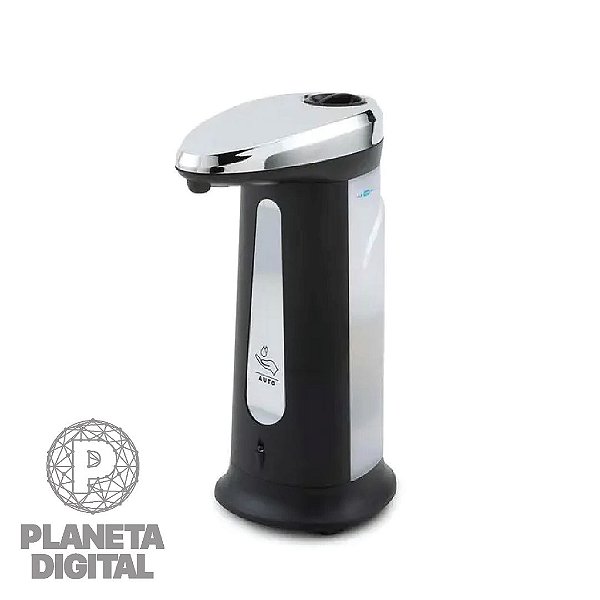 Dispenser Automático de Sabão Líquido 400 ml Preto Prático - MULTILASER