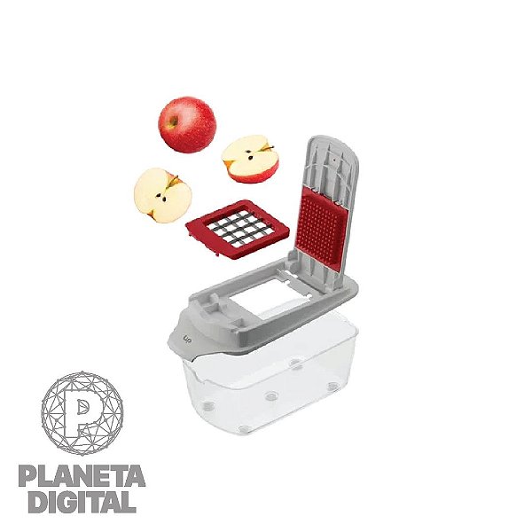 Kit Cortador de Alimentos Com 21 Peças Protetores de Mão 11 Tipos de Cortes Diferentes - MULTILASER