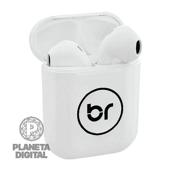 Fone de Ouvido Beatsound 30mAh Bluetooth 5.0 USB 2.0 Atendimento de Chamada 2.4GHz Branco - BRIGHT