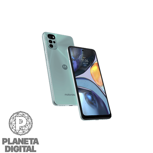 Smartphone Moto G22 5000mAh Tela 6.4" Impressão Digital 128GB RAM 4GB Detecção Facial Bluetooht 5.0 - MOTOROLA