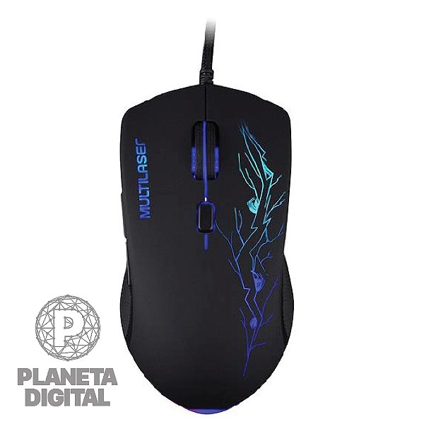 Mouse Gamer 3200DPI 6 Botões LED com 7 Cores Cabo com Comprimento de 1,5 metros USB MO276 - MULTI