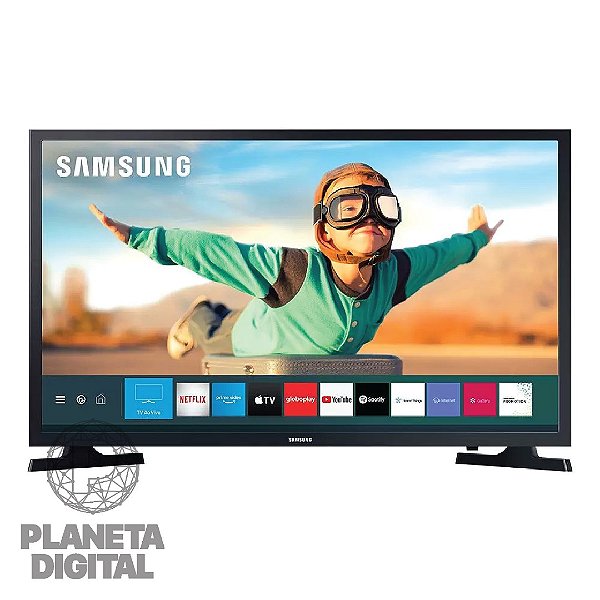 Smart TV LED 32" Conversor Digital Wi-Fi 1280x720 HD USB HDMI Sistema Operacional Tizen Bivolt Preto - SAMSUNG
