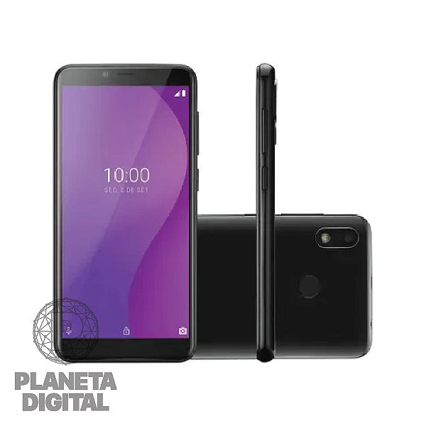 Smartphone Multi G 32GB Tela 5.5" Bluetooth Octa-Core 4G Wi-Fi Android Pie Go Edition Rádio FM Bateria de 2700mAh Preto P9132 - MULTILASER