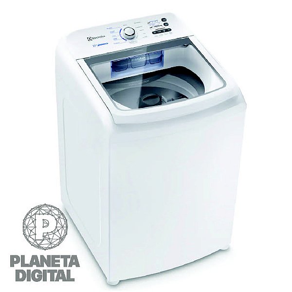 Máquina de Lavar Roupas Essential Care com Cesto em Inox 17Kg 11 Programas de Lavagem Reutilização de Água Jet&Clean: Dispenser Autolimpante Branco LED17 - ELECTROLUX