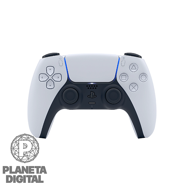 Controle para PlayStation 5 Sem Fio DualSense Resposta Tátil Microfone Imbutido Gatilhos Adaptáveis Bateria Integrada Branco CFI-ZCT1W - SONY