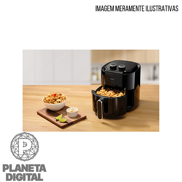 Air Fryer Start Fry 3,5L 1400W Revestimento Antiaderente Controle de Temperatura: de 80°C a 200°C - ELGIN