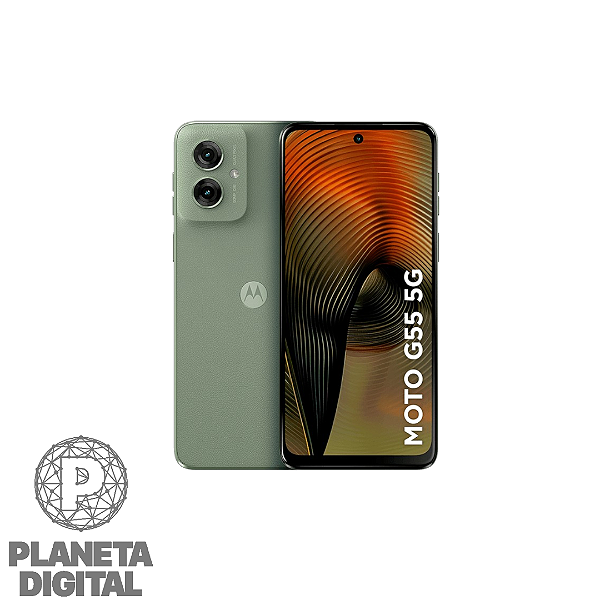 Smartphone Moto G55 5G 256GB 8GB RAM NFC Tela 6.49" IPS LCD Câmera Traseira: 50MP+8MP Bluetooth 5.3 Impressão Digital 5.000mAh - MOTOROLA