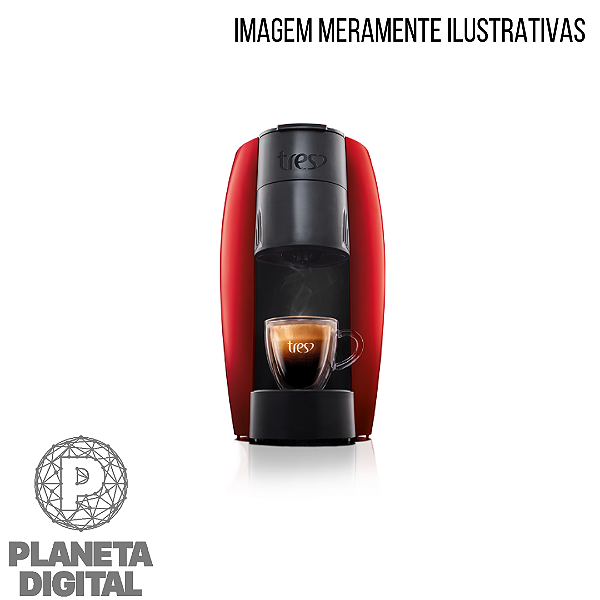 Cafeteira Espresso LOV 15 BAR Automática Faça: Cafés Espressos, Bebidas Cremosas e Chás Filtro Reutilizável 110V ou 220V - TRES CORAÇÕES