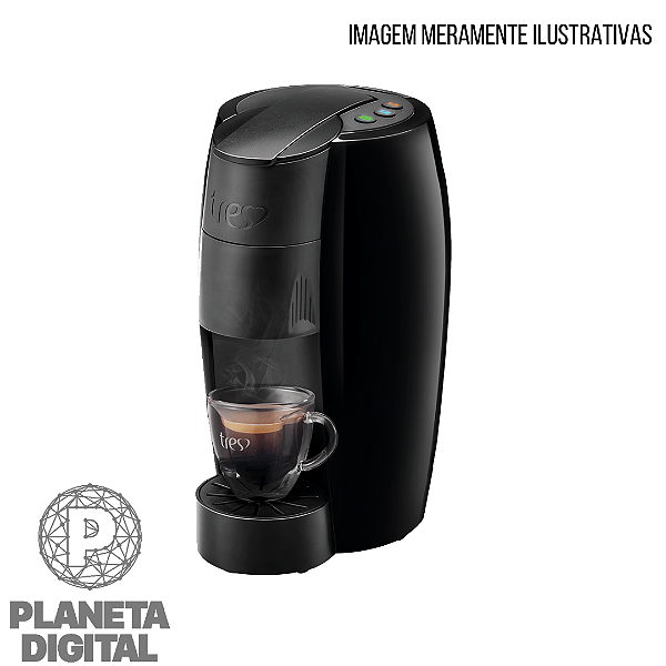 Cafeteira Espresso LOV 15 BAR Automática Faça: Cafés Espressos, Bebidas Cremosas e Chás Filtro Reutilizável 110V ou 220V - TRES CORAÇÕES