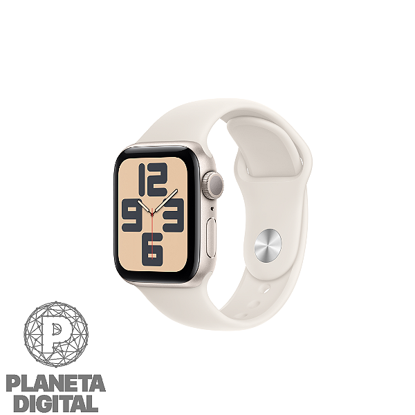 Apple Watch SE (2° Geração) 40mm Bluetooth 5.3, Wi-Fi Microfone e Alto-Falante Integrados Sistema Operacional: WatchOS A2722 - APPLE