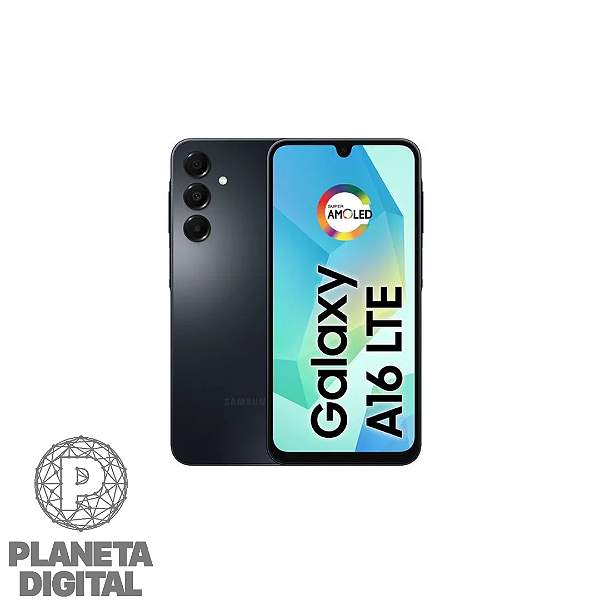 Smartphone Galaxy A16 4G 128GB 4GB RAM Tela 6.7" Super AMOLED Câmeras: 50MP+5.0MP+2.0MP NFC 5.000mAh Android 14 - SAMSUNG
