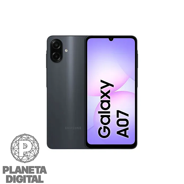 Smartphone Galaxy A07 4G 128GB 4GB RAM Tela 6.9" PLS LCD Câmera: 50MP+2.0MP Android 15 Bateria: 5.000mAh - SAMSUNG