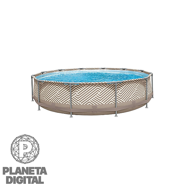 Piscina Premium de Plástico Circular com Capacidade: 7.200L Material em PVC - MOR