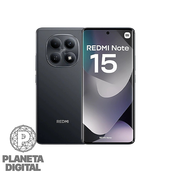 [LANÇAMENTO] Smartphone Redmi Note 15 4G 256GB 8GB RAM Tela 6.77" FHD+ Câmera: 108MP+2MP 6.000mAh - XIAOMI