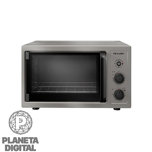 Forno Elétrico de Bancada 50L 1.800W Grill Dourador Luz Interna Temperatura: 50°C a 260°C - MUELLER