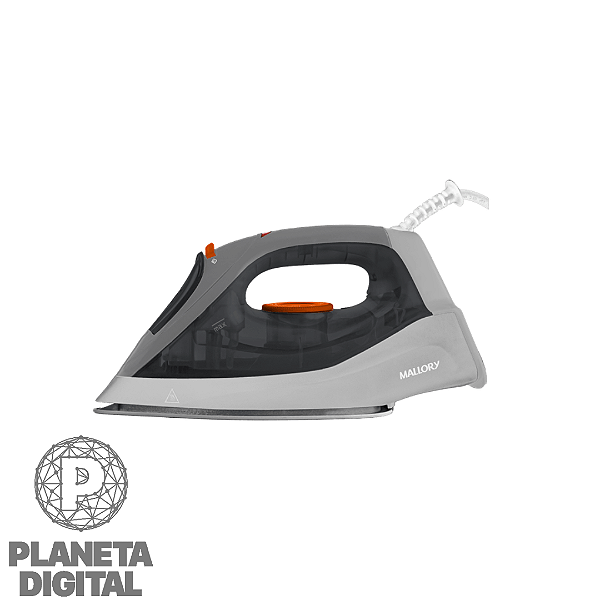 Ferro de Passar Roupas Jupiter Maxx 2 em 1: Seco e Vapor 1.200W Base Antiaderente Salva Botões Seletor de Temperatura - MALLORY