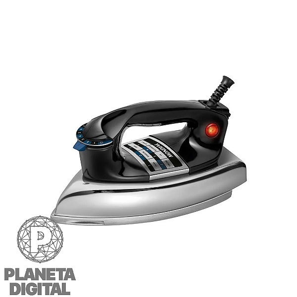 Ferro de Passar Roupas a Seco 1.250W Seletor com 7 Níveis de Temperatura Salva-Botões Alça Ergonômica FS-01-BI - MONDIAL