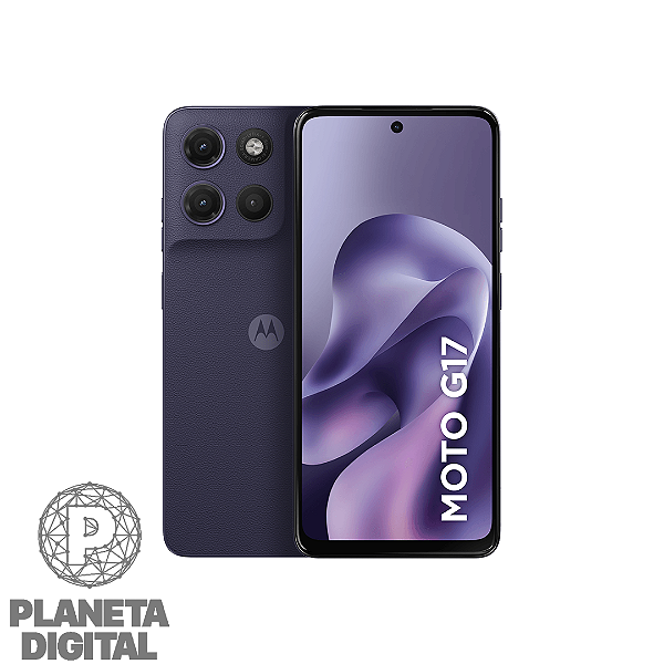 [LANÇAMENTO] Smartphone MOTO G17 4G 256GB 4GB RAM Tela 6.72" IPS LCD Android 15 Câmera: 5.200mAh - MOTOROLA