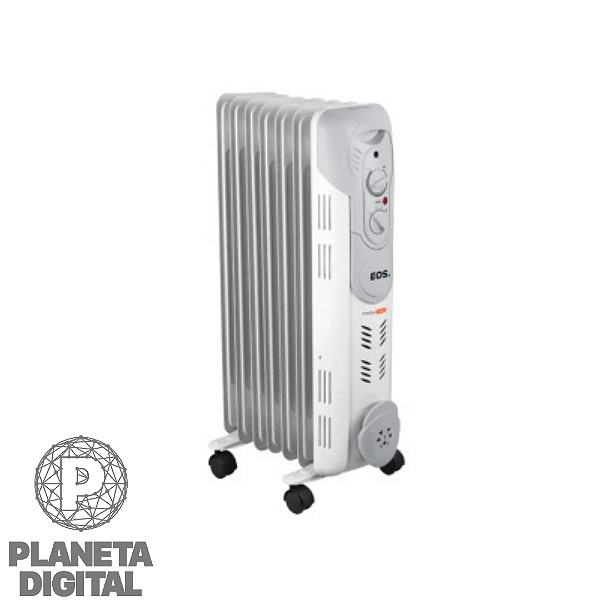 Aquecedor Elétrico a Óleo Comfort Heat 1.500W Porta-Fio Termostato Rodinhas e Alça para Transportar - EOS.