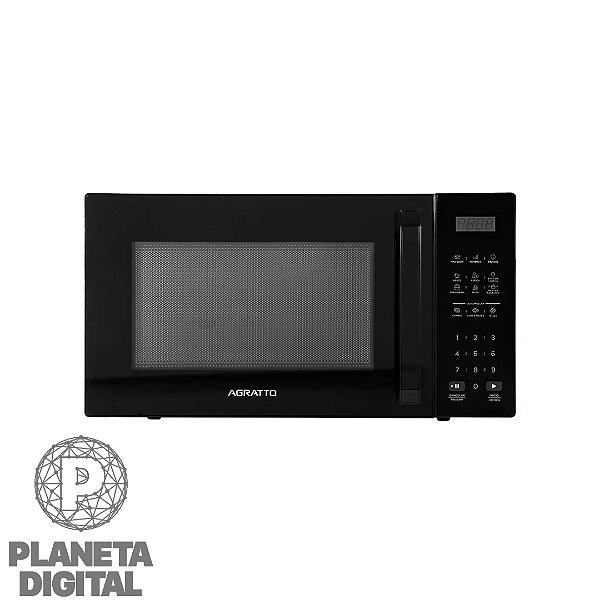 [LANÇAMENTO] Micro-ondas 32L 1.400W Funções Descongelar, Manter Aquecido e Tira Odor Trava de Segurança AMIC01N - AGRATTO