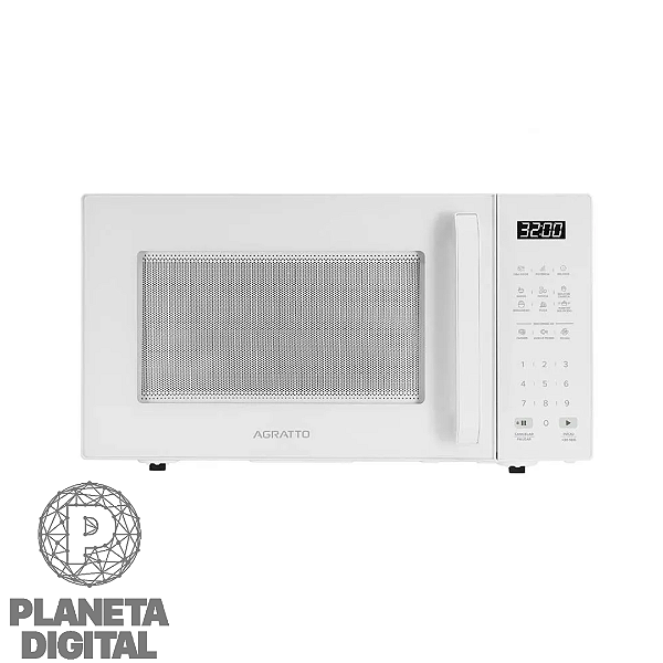 [LANÇAMENTO] Micro-ondas 32L 1.400W Funções Descongelar, Manter Aquecido e Tira Odor Trava de Segurança AMIC02BN - AGRATTO