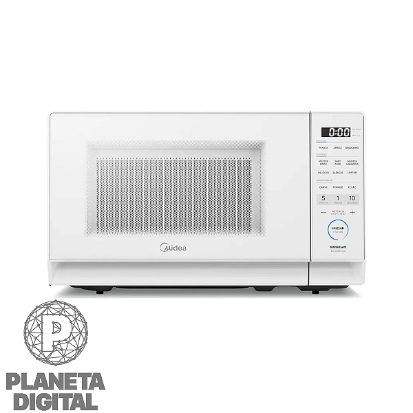 Micro-ondas MasterCook 20L 1.050W Função Manter Aquecido & Baby Care 10 Níveis de Potência MHP20B1 - MIDEA
