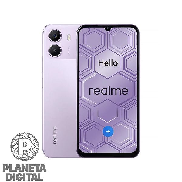 [LANÇAMENTO] Smartphone P4 LITE 4G 256GB 4GB RAM Tela 6.8" IPS LCD Câmera: 8MP Bateria: 6.600mAh - REALME