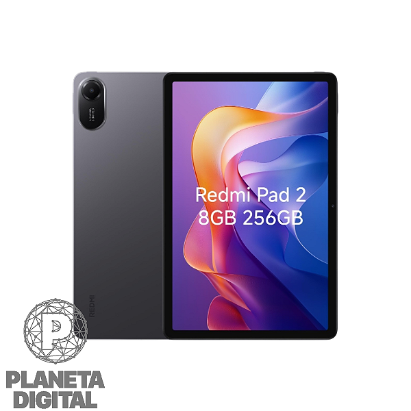 Tablet REDMI PAD 2 Wi-Fi 256GB 8GB RAM Tela 11" IPS LCD Câmera: 8MP 9.000mAh - XIAOMI