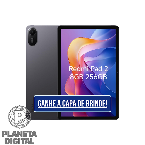 [LANÇAMENTO] Tablet REDMI PAD 2 Wi-Fi 256GB 8GB RAM Tela 11" IPS LCD Câmera: 8MP 9.000mAh - XIAOMI
