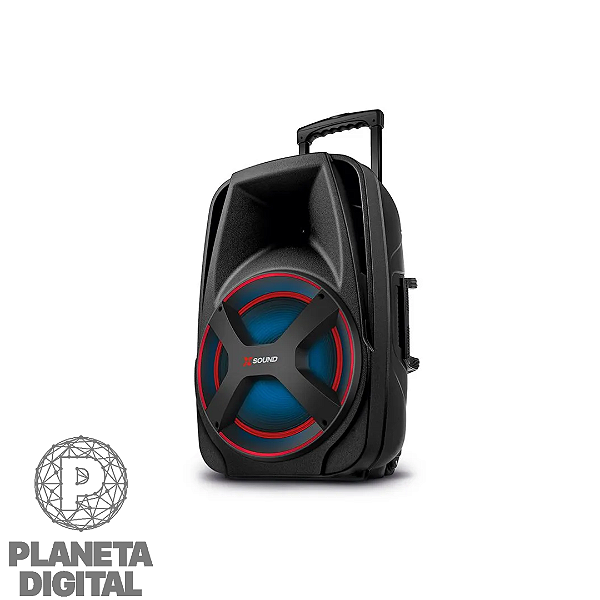 [LANÇAMENTO] Caixa Amplificada Xsound 650W RMS Luzes RGB Bivolt Função TWS Alça e Rodinhas para Transportar - MONDIAL