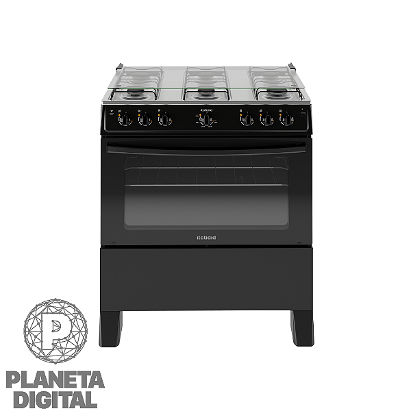 [NOVIDADE] Fogão de Piso Star New 6 Bocas Mesa de Inox Acendimento Automático Forno de 80L - ITATIAIA
