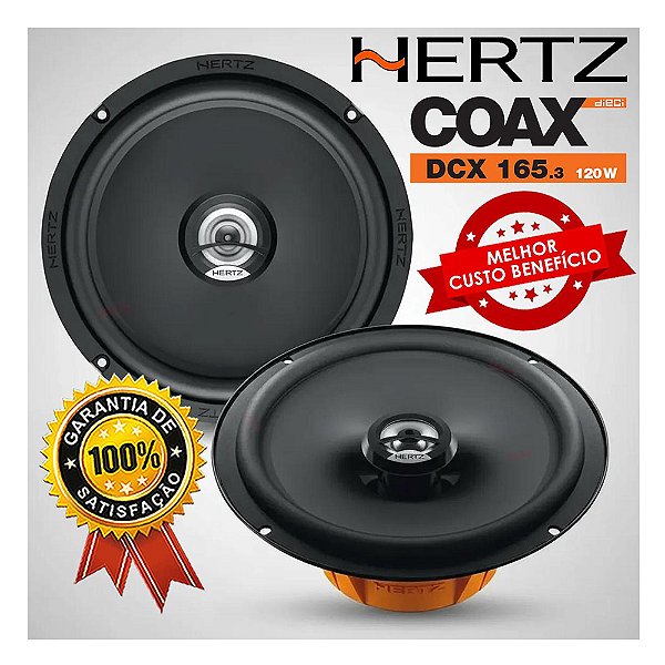 Par Alto Falante Hertz Coaxial Dcx165.3 6" Polegadas 120w Rms Som Automotivo Carro
