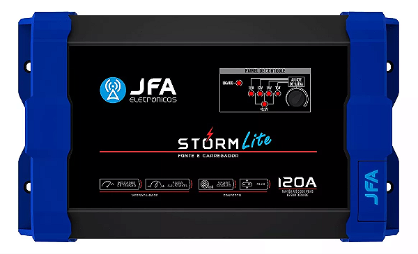 Fonte Carregador Automotivo JFA 120A Storm Lite 12v Bivolt