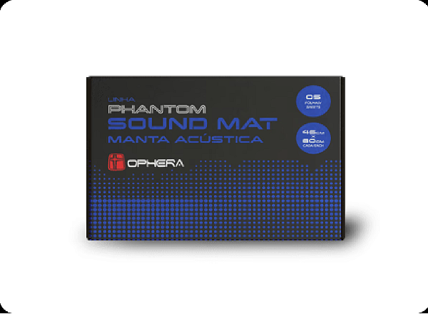 Manta Acústica Phantom Soundmat 5 Folhas Ophera (46cm X 80cm)