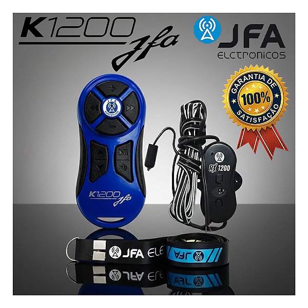Controle Som Longa Distância Jfa K1200 Azul Completo Rádios Multimídias Infravermelho