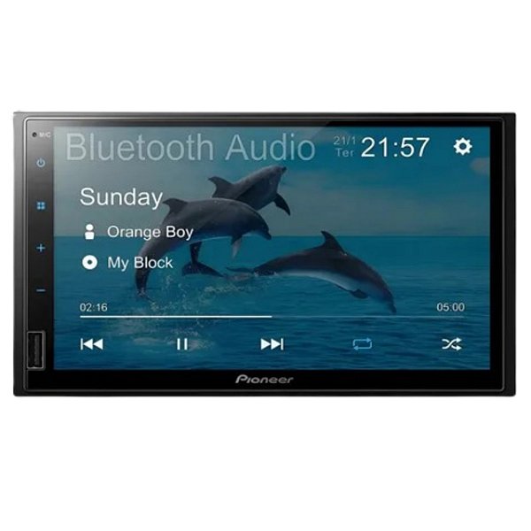 Multimídia Pioneer Dmh-145br 7' Pol Usb Espelhamento Android