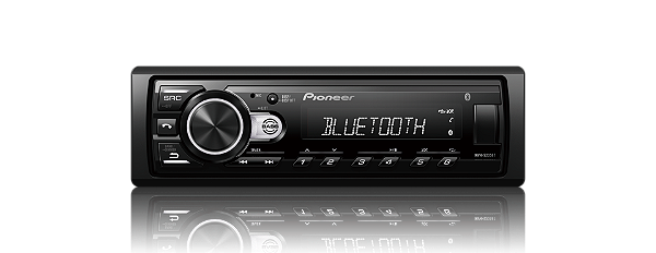 Pioneer MVHS235BT som automotivo usb bluetooth 5.0 rádio fm potência 4x23w rms