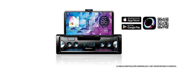 Pioneer SPH C10BT com USB e bluetooth