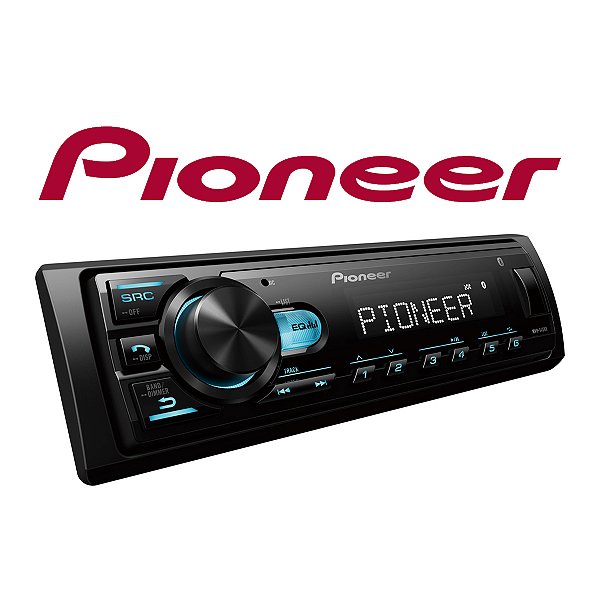 Rádio Pionner Mvh-145br Mp3 Player Som Automotivo Usb Bt
