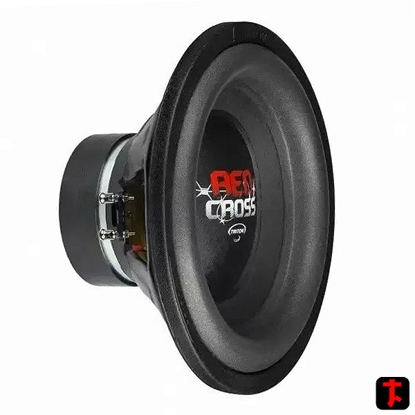 Alto Falante Subwoofer Triton Red Cross 12" Polegadas 500W RMS 4+4 Ohms Som Automotivo