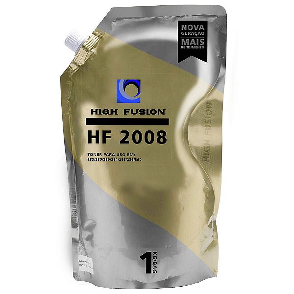 Refil de Toner Compatível com HP High Fusion HF 2008 1Kg