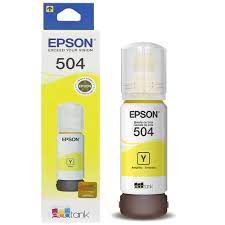 Refil de Tinta Original Epson 504 Amarelo