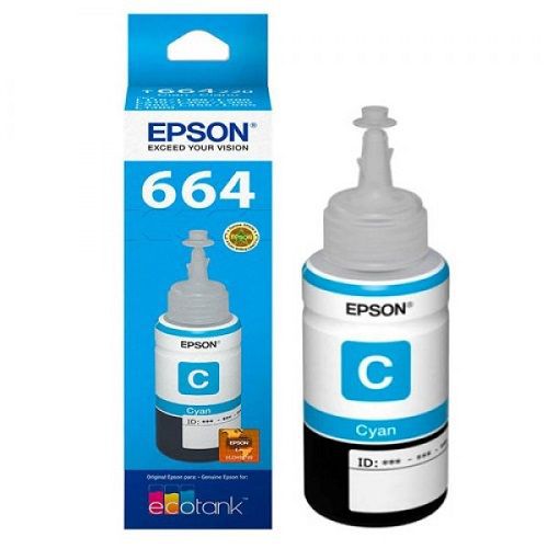 Refil de Tinta Original Epson T664 220 70ml Ciano