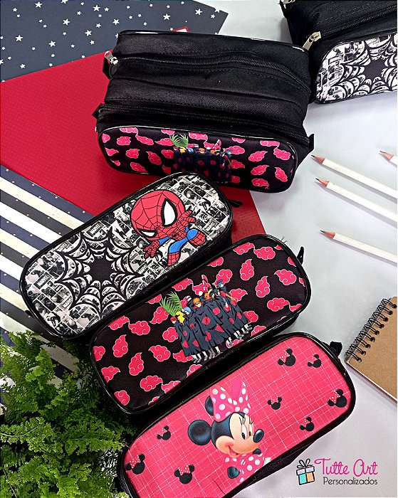 Estojo Personalizado Com 2 Zíper