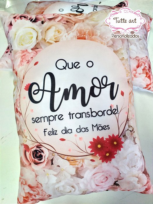 Almofada Personalizada 20x30cm - Dia das Mães
