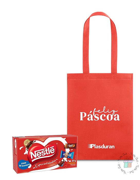 Kit Páscoa - Sacola e Caixa de Bombom