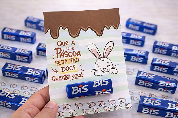 Card Páscoa com Bis